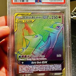 POKEMON TEAM UP LATIAS & LATIOS GX PSA 10 