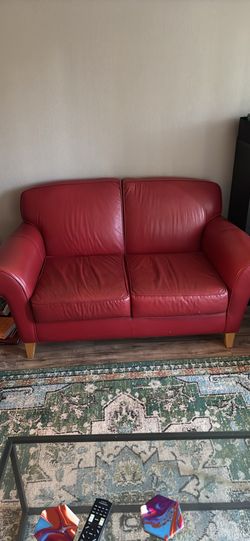 Red Loveseat