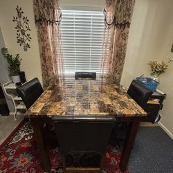 Dining Table With Four Chairs 