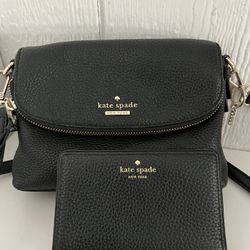 Like New KATE SPADE Crossbody With Matching Wallet- $250.00