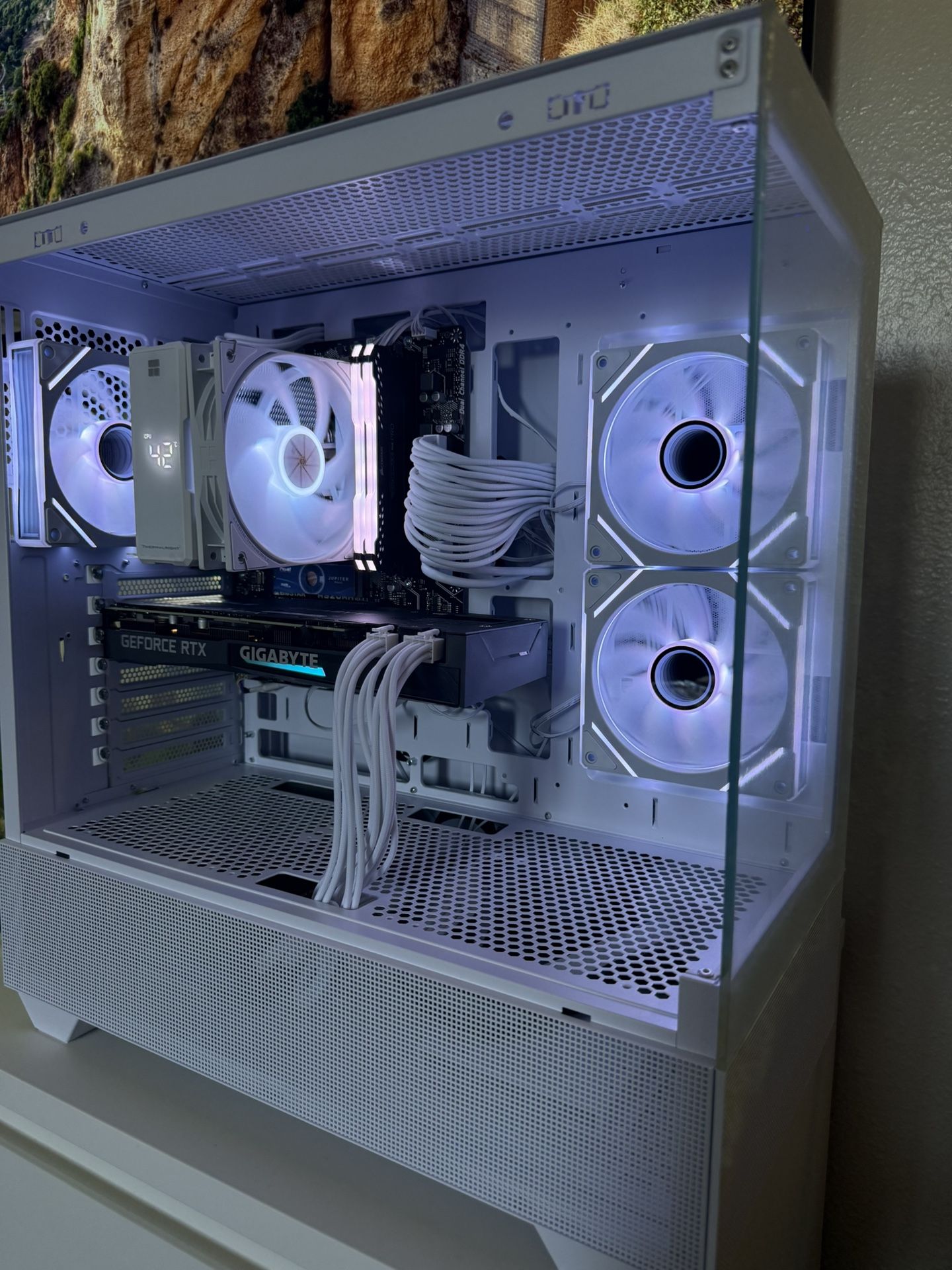 White Gaming Pc Computer Desktop RTX