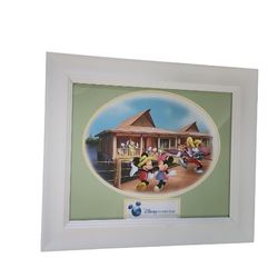 Disney Vacation Club Polynesian Resort Lithograph Print Mickey & Minnie