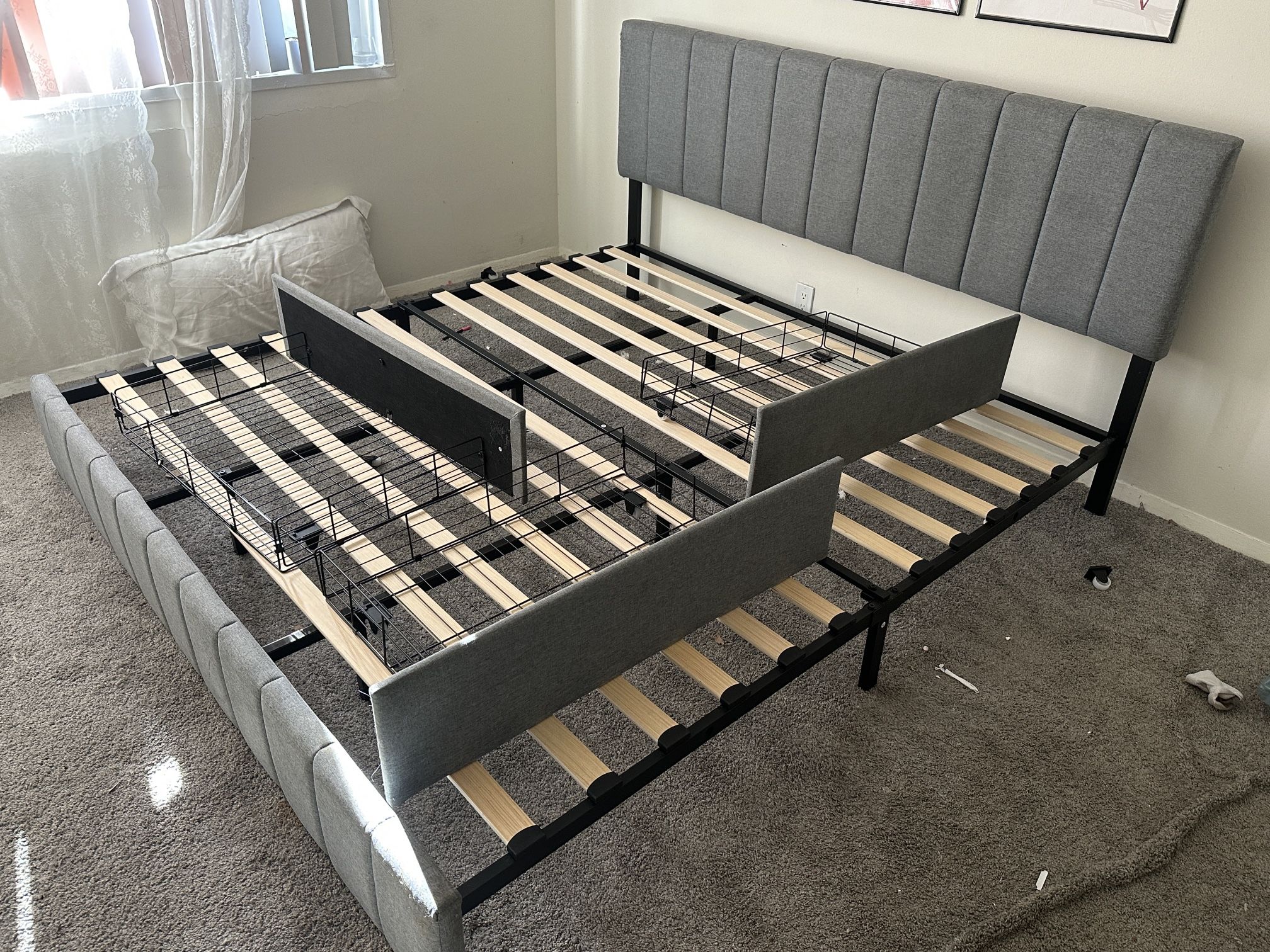 King Side Bed Frame And Clothing Drawers 