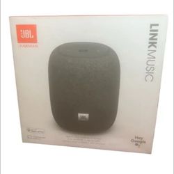 JBL - Link Music Smart Wi-Fi and Bluetooth Speaker with Google Assistant