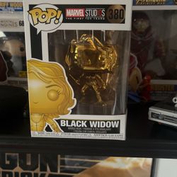 Gold Black Widow Funko Pop