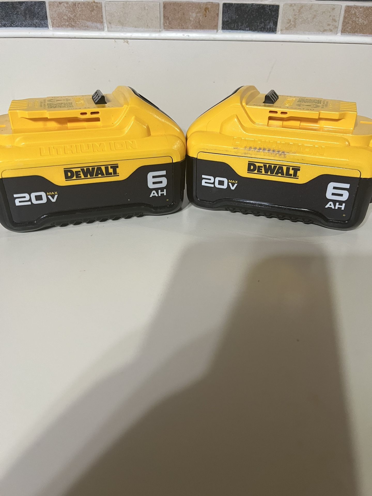 Dewalt 20V 6AH BATTERY $65 each or $120 for 2