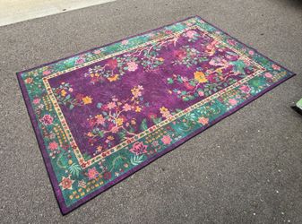 5x8 Foot Purple Area Rug