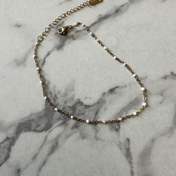 Gold Plated Beaded Anklet