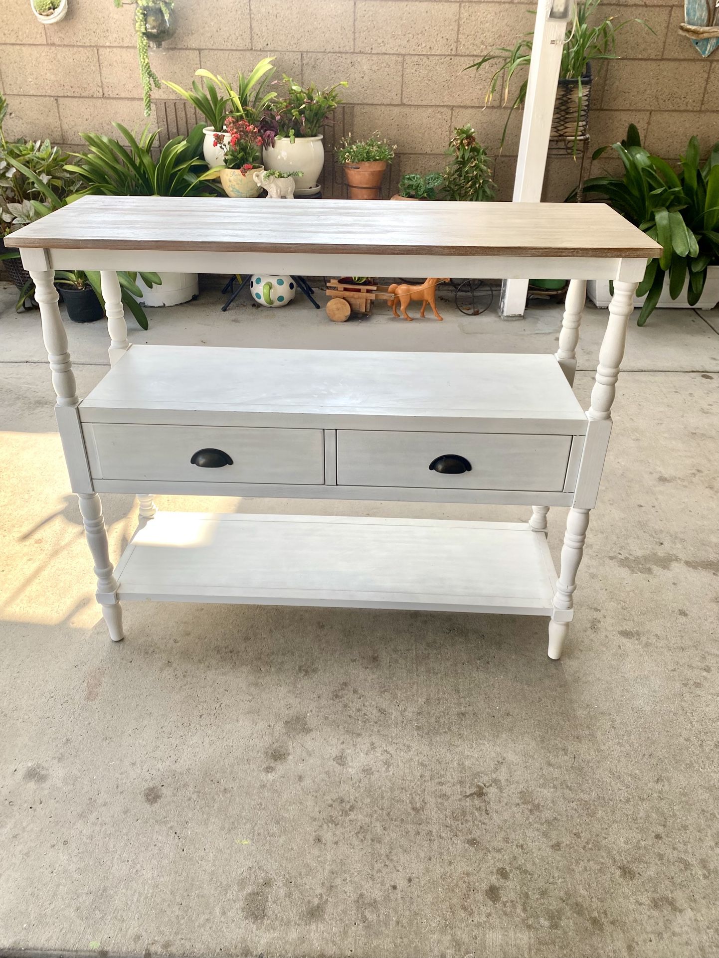 Console  Table / Plant Table With Storage 