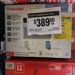 Toshiba 10k BTU Window AC wifi !