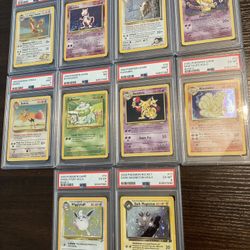 Vintage Pokémon PSA Slabs