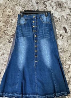 New Jean Maxi Skirt