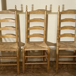 Vintage Ladder Back Chairs 