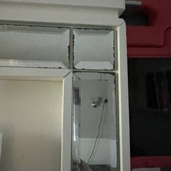 Bed mirror And drawer