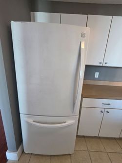 Kenmore Elite bottom-freezer refrigerator.
