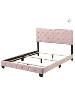 queen pink diamond bed frame