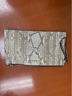 Michael Kors Snakeskin-pattern Wristlet/Clutch: