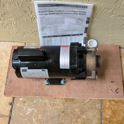 Dayton 2zwr7 3/4 inch horsepower bronze Central fungal pump used for boat water circulation