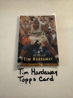 Tim Hardaway Golden State Warriors Hall of Fame Guard Topps Card.