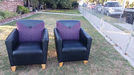 Two leather chairs $50 for set