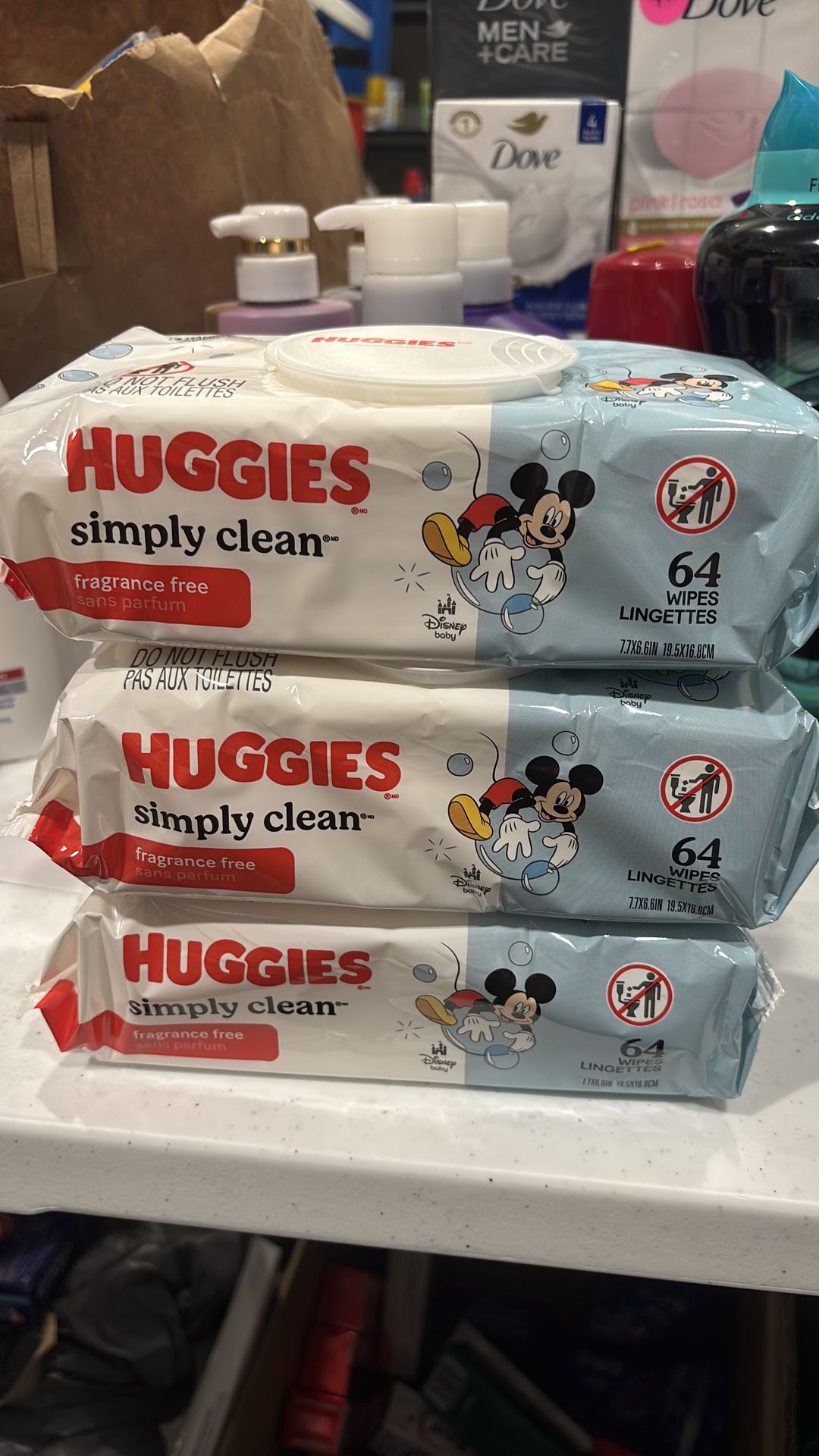 $6/3 Huggies bay wipes