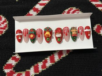 Christmas Press On Nails