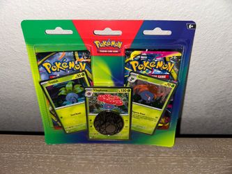 Pokemon blister pack with promos and coin