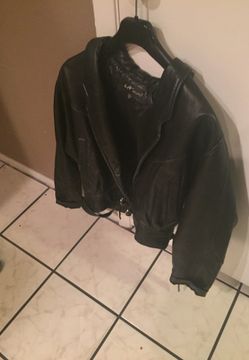 Leather jacket size M