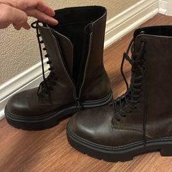 ZARA combat women boots