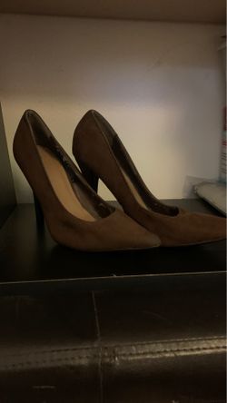 CR Brown suede heels