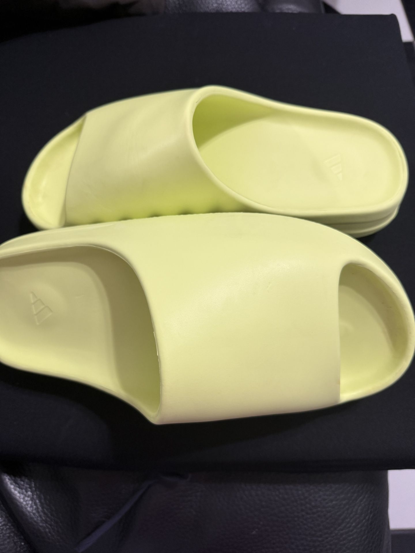 YEZZY SLIDES Adidas~ Yellowish Glow Green~Size 11 - Worn Once Only