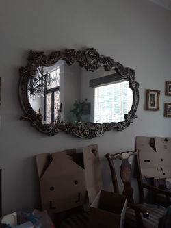 Large Antique Mirror Sofa Size Best Offer
