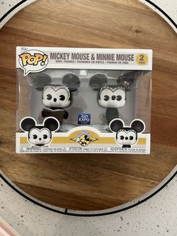 Mickey Mouse And Minnie Mouse Funko Pop D23 2022 Limited Edition