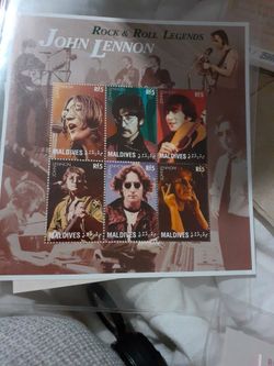 Rock and Roll Legend Stamps With Certificates