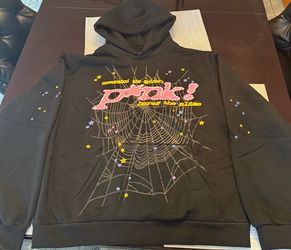 Spider hoodie Pink Graphic Hoodie Black