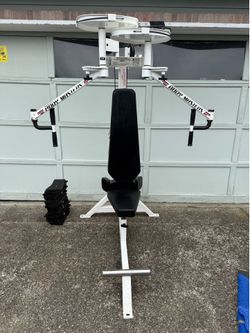 Bodymasters MD 504 Adjustable Pec Fly & Rear Delt Combo w/300 lb. Stack – The Holy Grail