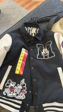 Mickey Varisty Jacket - Black - Men’s small/ womens medium