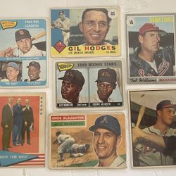 Vintage Baseball Cards. Willie Mays, Eddie Mathews And More $130