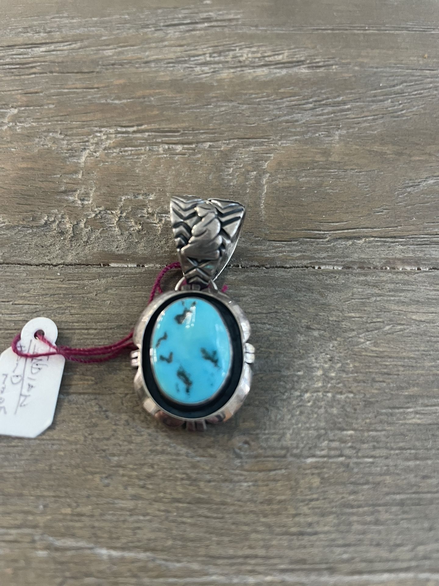 Sterling Silver Turquoise Pendant