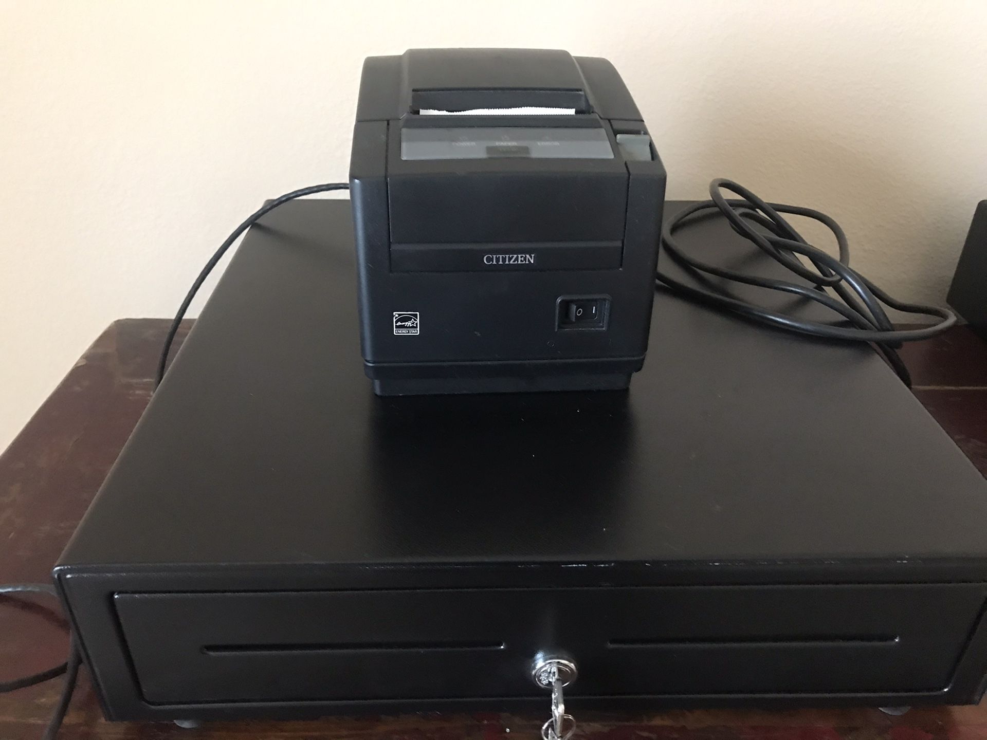 Citizen line thermal printer model CT-S601 with APG cash drawer