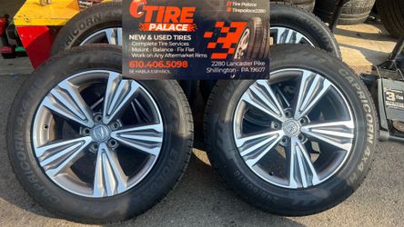 Set of four wheels with tires like new tires size 245/60/18 all season Acura MDX 2022 price $1,300  