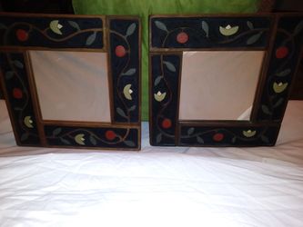 Cherry Vine wooden framed mirror set