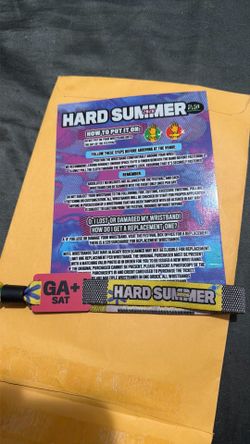 Saturday ga plus hard summer ticket