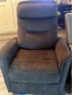 Gray Swivel Rocking Recliner