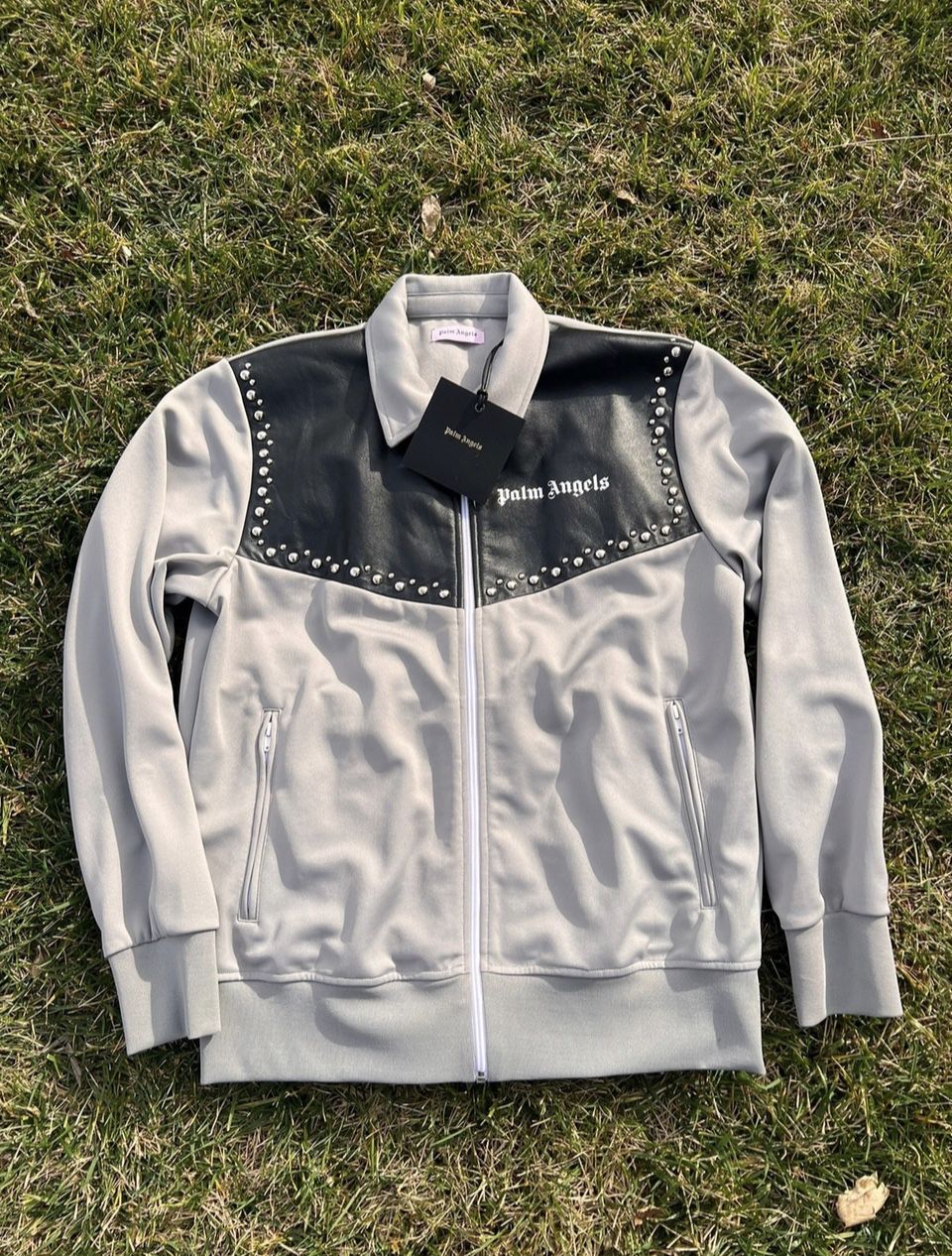 Palm Angels Leather Track Jacket