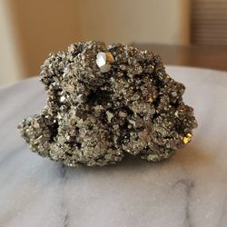 0.7 Lb (299g) Pyrite Specimen Quartz Crystal 