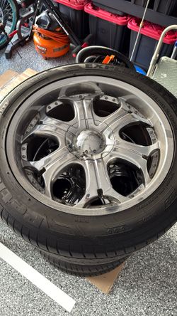 20X10 Rims And Tires Came Off A 92 Chevy C1500 