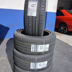 Tesla Tires New 255 45R19 Kumho Majestic 9 EV Silent $680 Set Of Four Install Mount And Balance