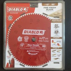 Diablo 12” 80T Miter Saw Blade - Brand New