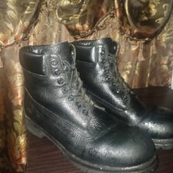 Black Timberland Boots Size 12 